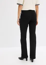 Pantaloni in twill con borchiette, bonprix