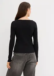 Maglia a costine in puro cotone biologico, bonprix