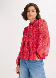 Camicetta di chiffon con fiocco, bonprix
