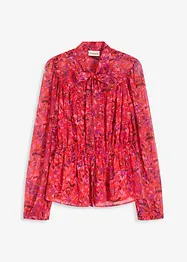 Camicetta di chiffon con fiocco, bonprix