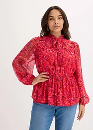 Camicetta di chiffon con fiocco, bonprix