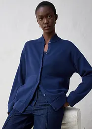 Cardigan oversize in misto seta, bonprix