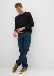 Maglione in misto cotone operato, bonprix