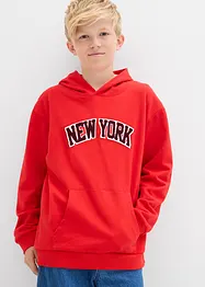 Felpa con cappuccio in puro cotone, bonprix