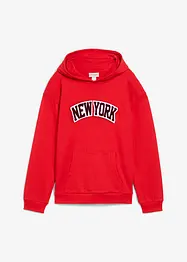 Felpa con cappuccio in puro cotone, bonprix