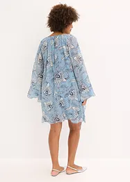 Abito tunica in chiffon operato, bonprix