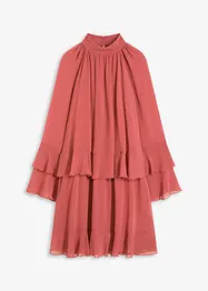 Abito di chiffon con volant, bonprix
