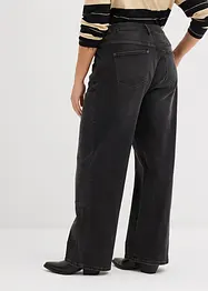 Jeans wide leg, vita media, bonprix