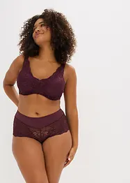 Culotte a vita alta con pizzo delicato, bonprix