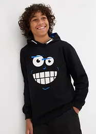 Felpa con cappuccio in puro cotone, bonprix