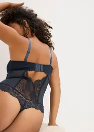 Body con perizoma e effetto lucido, bonprix