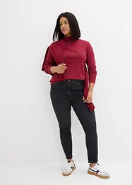 Jeans skinny cropped, vita alta, bonprix