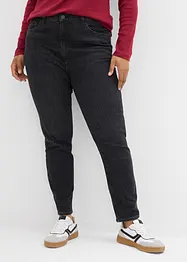 Jeans skinny cropped, vita alta, bonprix