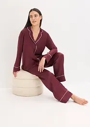 Pigiama in satin lucido, bonprix
