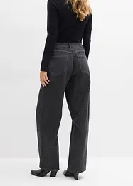 Jeans barrel, vita media, bonprix