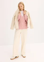 Cardigan melange con bottoni dorati, bonprix