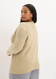 Maglione oversize con scollo a V, bonprix