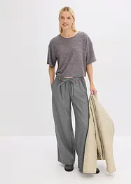 Pantaloni a palazzo in simil lana, bonprix