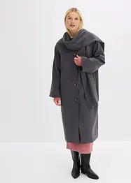 Cappotto oversize in morbido misto viscosa, bonprix