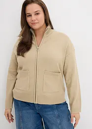 Cardigan con cerniera, bonprix