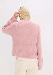 Maglione boxy in filato piumato soffice, bonprix
