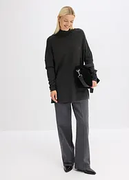 Maglione stile poncho in misto viscosa morbido, bonprix