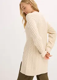 Maglione lungo in misto viscosa fluente, bonprix