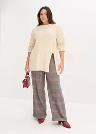 Maglione lungo in misto viscosa fluente, bonprix