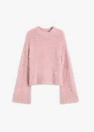 Maglione boxy in filato piumato soffice, bonprix