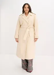 Trench effetto lana, bonprix