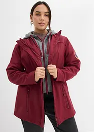 Giacca lunga 2 in 1 in softshell idrorepellente, bonprix