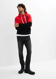 Felpa con cappuccio, slim fit, bonprix