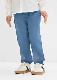 Pantaloni con elastico in vita in puro cotone regular fit, straight, bonprix
