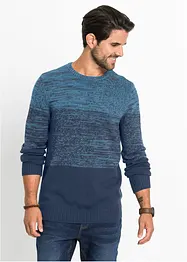 Maglione dalla linea comfort in filato fine misto cotone, bonprix