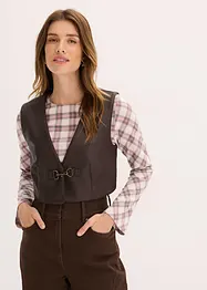Gilet in similpelle effetto usato, bonprix