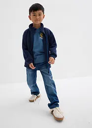 Jeans in felpa con elastico in vita regular fit, straight, bonprix