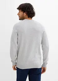 Maglione in filato fine con cotone riciclato, bonprix