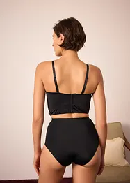 Canotta con reggiseno multiway integrato con coppe preformate ed effetto lucido, bonprix