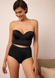 Canotta con reggiseno multiway integrato con coppe preformate ed effetto lucido, bonprix