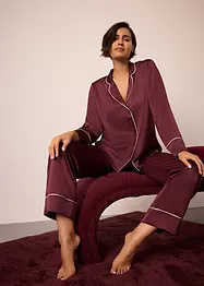 Pigiama in satin lucido, bonprix