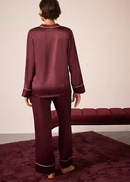 Pigiama in satin lucido, bonprix