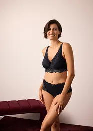 Culotte a vita alta in pizzo delicato, bonprix