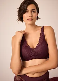 Reggiseno con coppe preformate, spalline imbottite e pizzo delicato, bonprix
