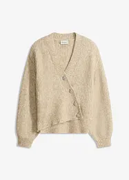 Cardigan in filato grosso di misto lana morbido, bonprix