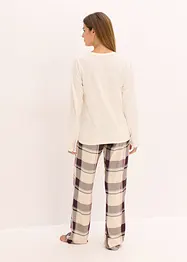 Pigiama con pantaloni in morbido tessuto e sacchetto regalo, bonprix
