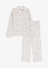 Pigiama oversize con abbottonatura, bonprix