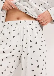 Pigiama oversize con abbottonatura, bonprix