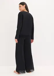 Pigiama con pizzo delicato, bonprix