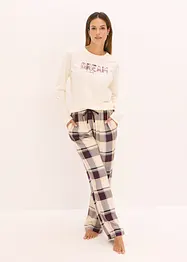 Pigiama con pantaloni in morbido tessuto e sacchetto regalo, bonprix