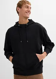 Felpa con cappuccio in puro cotone biologico, loose fit, bonprix